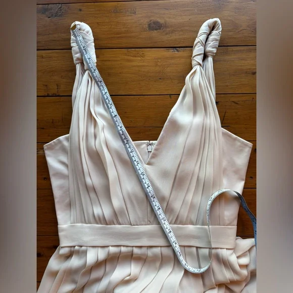 L’Agence Pleated Silk Chiffon Dress - Picture 7 of 10